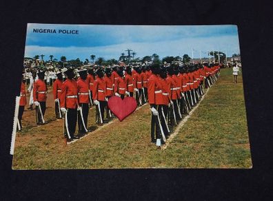Police Parade In Nigeria , Postcard
