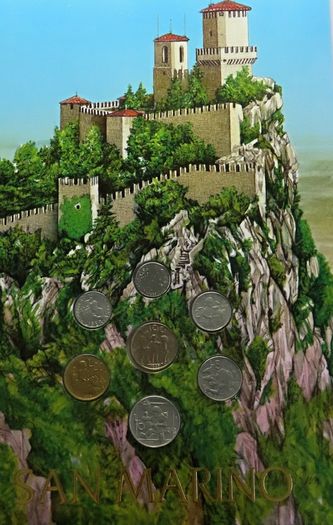 San Marino vintage original coins set