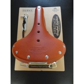 Heritage Sprung Premium Leather Saddle 270Mm 210Mm - Honey