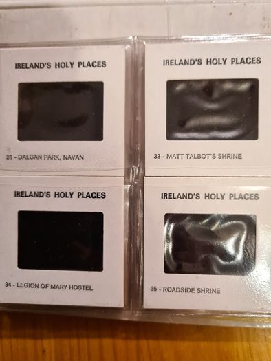 Vintage 36 Coloured Slides Of Ireland's Holy Places. With Cassette Commentary BY koaudioview Dublin