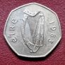 Ireland 1983 50P Fifty Pence Excellent coin Image 4