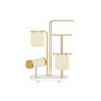Jewellery Stand with 4 Hanging Bars in Metal Metallic Gold Image 2