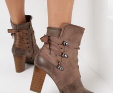 Amazing Ankle Boots / Ombre Effect & Vintage design