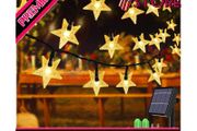 40ft 100 LED Solar Star String Lights Outdoor Solar Powered Star Fairy Lights Waterproof 8Modes Decorative Light for Garden Patio Yard Home Wedding Party Festival (FREE SHIPPING)