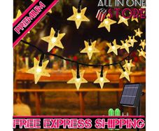 40ft 100 LED Solar Star String Lights Outdoor Solar Powered Star Fairy Lights Waterproof 8Modes Decorative Light for Garden Patio Yard Home Wedding Party Festival (FREE SHIPPING)