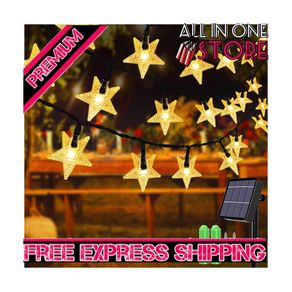 40ft 100 LED Solar Star String Lights Outdoor Solar Powered Star Fairy Lights Waterproof 8Modes Decorative Light for Garden Patio Yard Home Wedding Party Festival (FREE SHIPPING)