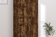 Wardrobe Smoked Oak 90x50x200 cm