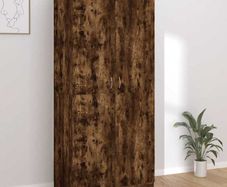 Wardrobe Smoked Oak 90x50x200 cm