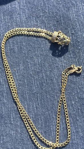 18k chain Cartier panther whit natural diamonds