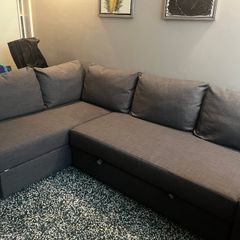 Grey Corner Sofa Bed with Storage - Excellent Condition