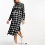Mamalicious NEW checked dress maternity size M Image 4