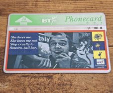 UK BT 20 units Phonecard "Poster Series - Flowers", used, 1993, No. 3 of 3 - free standard postage