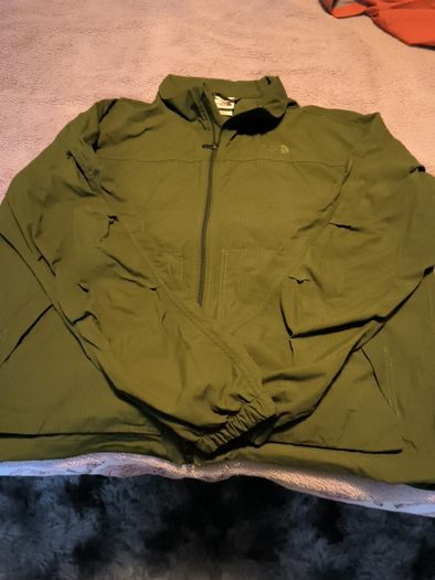 The North Face, MEN jacket, 100% nylon, size L, color khaki