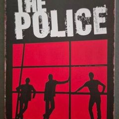 Vintage Style  Metal Sign. The police, sting.