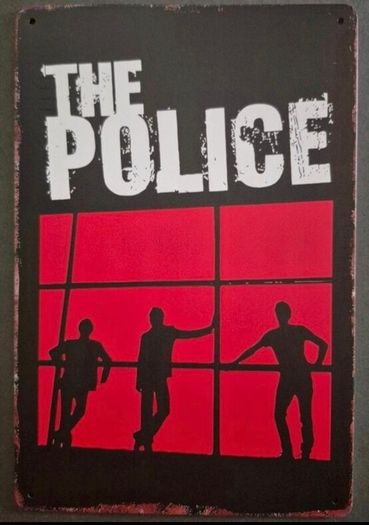 Vintage Style  Metal Sign. The police, sting.