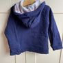 Navy Gap zip through hoody Image 2
