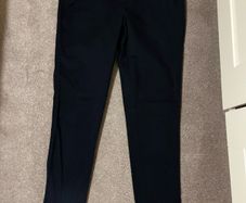 Navy denim style trousers Size 10