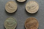 5 Vintage Leath Choroin/ Half Crowns