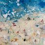 Original Abstract Painting Beach Art Beachscape Seascape Image 5