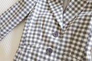 Grey &amp; White Checkered Blazer - Size 8