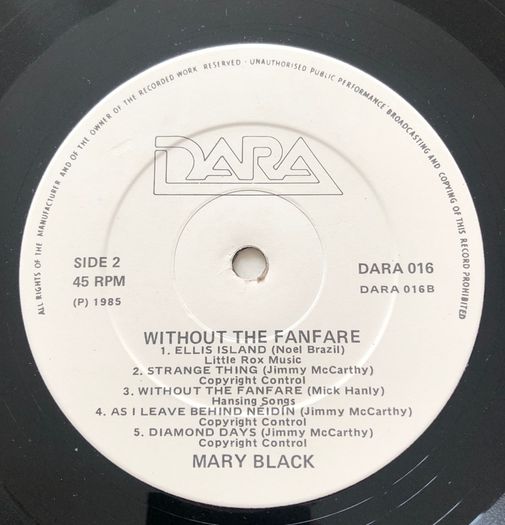 Mary Black Without The Fanfare Vinyl Album