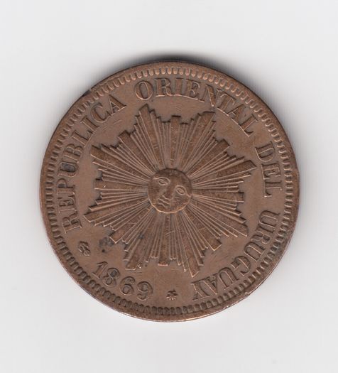 (A)Uruguay 1869  Coin( no. 433)