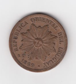(A)Uruguay 1869  Coin( no. 433)