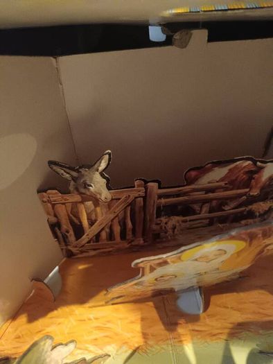 1940's Cardboard Nativety Set