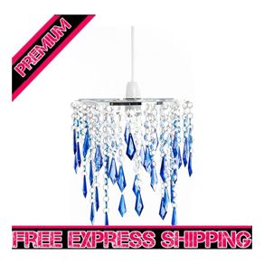 FREE EXPRESS SHIPPING Ocean Ceiling Chandelier Acrylic Light Shade, Blue & Light Blue