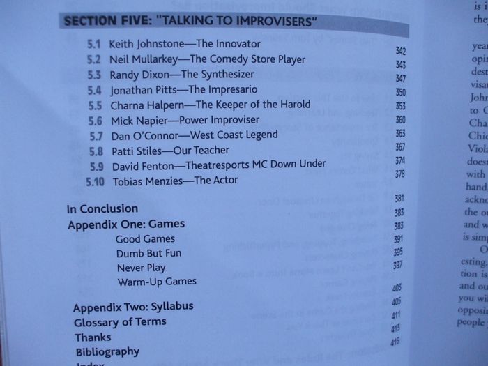 SALE!  THE IMPROV HANDBOOK The Ultimate Guide to Improvising in Comedy, Theatre, and Beyond by Tom Salinsky and Deborah Frances-White