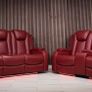 Ashbyrne Electric Leather Recliner Sofa Set Image 4