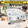 280w Electric Pottery Wheel Machine 25cm W/ Detachable Basin Ceramic Form Image 2