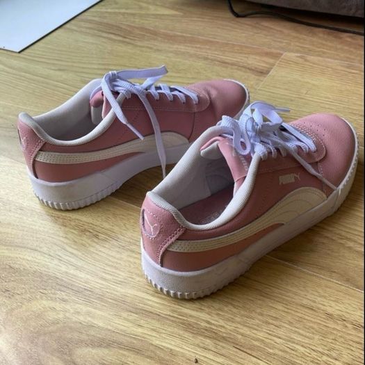 Pink puma trainers