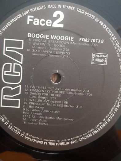 29 Boogie Woogie Originaux 2LP
