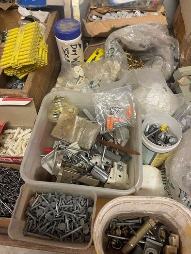Contents of carpenters workshop.