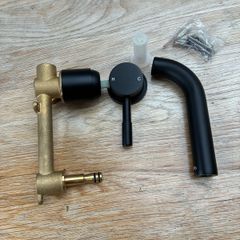 Wall hung black tap unused .Brand new .
