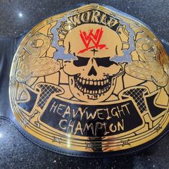 Official WWE / WWF Figs 2007 Stoke Cold Steve Austin Smoking Skull Replica Title Belt