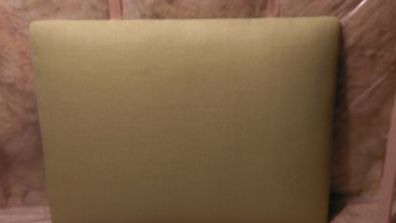FREE Wall Mounted Fabric Headboard Double Lime Green.