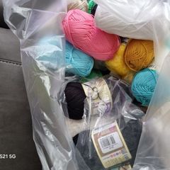 Large job lot of assorted cotton yarn