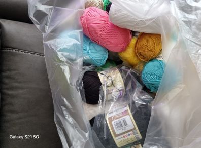 Large job lot of assorted cotton yarn