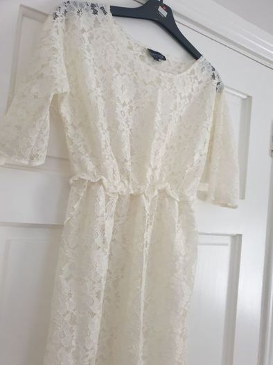 topshop midi lace dress