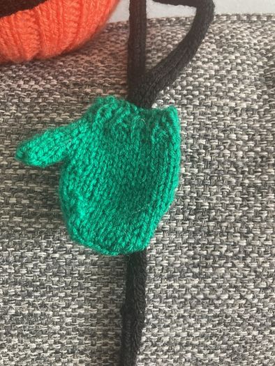Hand knit pumpkin