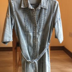 Denim long jacket, size UK12, EUR40