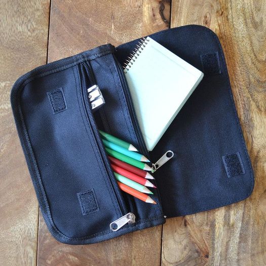 Personalised Black Fabric Photo Pencil Case
