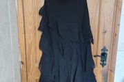 Coast black bandeau silk maxi dress  (free postage)