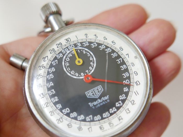 Vintage Heuer Trackstar Timer Stopwatch-works well