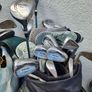 five golf bags and sixty nine clubs . ONE LOT ONLE. Image 4