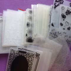 Embossing folders for card making