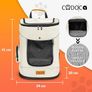 Pet Backpack up to 20kg Adjustable Straps Foldable Short Leash Reflective Strip Image 4