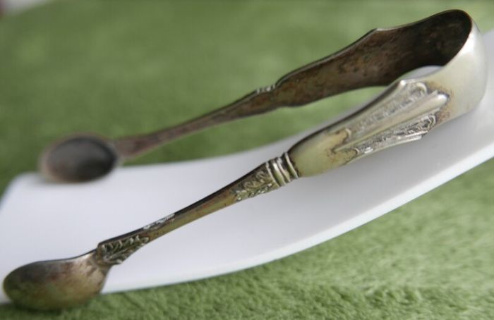 Vintage Silver Plated Ice Tongs